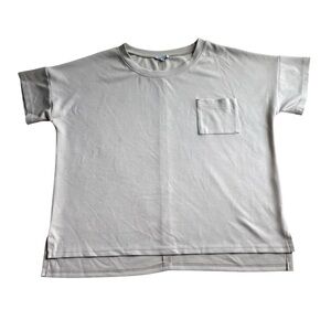 White Birch Tan Short Sleeve Tee Crew Neck Relaxed Fit
